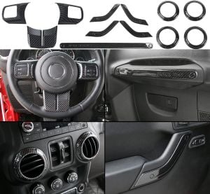 KARBON FİBER İÇ TRİM JEEP WRANGLER JK RUBİCON 2011-2017