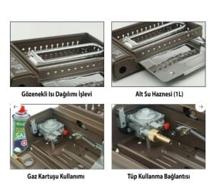ORCAMP DUMANSIZ İNFRARED IZGARA VE OCAK