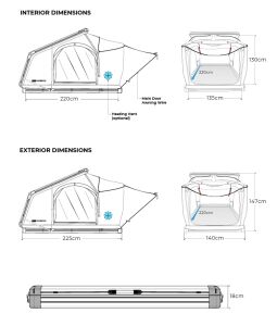 ARB INTREPID ARAÇ ÜZERİ ÇADIR 2.5