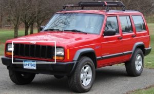 1997-1999 JEEP CHEROKEE SPORT ÖN PANJUR SİYAH