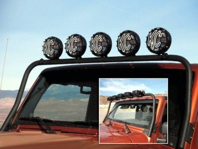 KCH7417 ÖN CAM ÇERÇEVE ÜSTÜ SPOT BAĞLAMA AYAĞI 2007-2017 JEEP RUBICON JK