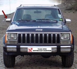 1984-1996 JEEP CHEROKEE XJ YAN DİKİZ AYNASI, YAN AYNA SAĞ KROM GÖVDE