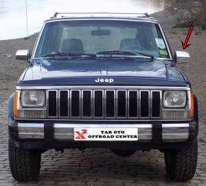1984-1996 JEEP CHEROKEE XJ YAN DİKİZ AYNASI, YAN AYNA SOL KROM GÖVDE