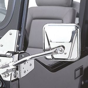 1955-1986 JEEP CJ5-6-7-8 DIŞ AYNA TAKIMI PASLANMAZ ÇELİK
