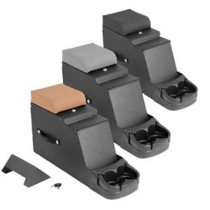 ARA KONSOL, ORTA KONSOL, KOL DAYAMA TEYP YUVALI, METAL GÖVDE, BEJ RENK 1976-1986 JEEP CJ VE 1987-1995 JEEP WRANGLER YJ