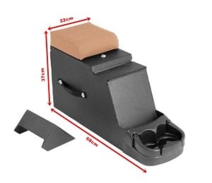 ARA KONSOL, ORTA KONSOL, KOL DAYAMA TEYP YUVALI, METAL GÖVDE, BEJ RENK 1976-1986 JEEP CJ VE 1987-1995 JEEP WRANGLER YJ