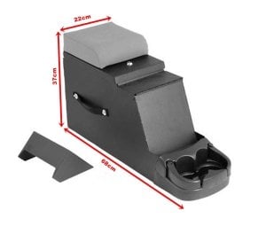 ARA KONSOL, ORTA KONSOL, KOL DAYAMA TEYP YUVALI, METAL GÖVDE, GRİ RENK 1976-1986 JEEP CJ VE 1987-1995 JEEP WRANGLER YJ