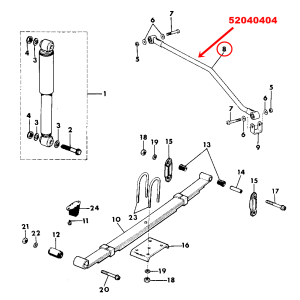 1987-1995 JEEP WRANGLER YJ ARKA TRACK BAR