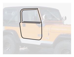 1976-1986 JEEP CJ7 - CJ8 / 1987-1995 WRANGLER YJ KAPI VE CAM FİTİL SETİ SAĞ-SOL KOMPLE SET