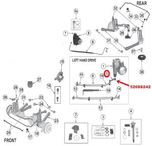 1999-2004 JEEP GRAND CHEROKEE WJ DİREKSİYON PİTMAN KOLU, GRAND CHEROKEE DEVE BOYNU
