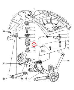 1999-2004 JEEP GRAND CHEROKEE WJ ARKA ROTİL, WJ ARKA DİFERANSİYEL ÜST ROTİLİ