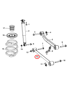 2007-2018 JEEP RUBICON JK ARKA ALT SALINCAK KOL, RUBİCON ARKA ALT KOL