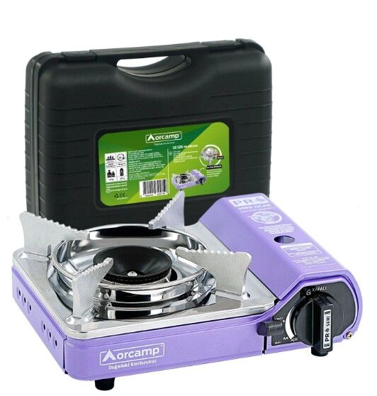 ORCAMP TEKLİ MİNİ PORTATİF OCAK MOR
