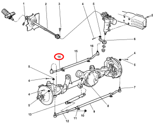 1999-2004 JEEP GRAND CHEROKEE WJ ROTBAŞI, SAĞ ÜST KISA ROTBAŞI