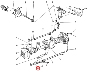 1999-2004 GRAND CHEROKEE WJ ROTBAŞI, ÖN ALT SAĞ ROTBAŞI