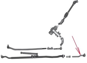 2007-2018 JEEP RUBICON JK ROTBAŞI, RUBİCON ROTBAŞI ÖN ALT SOL TARAF