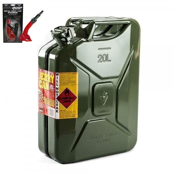 YAKIT BİDONU 20 LİTRE YEŞİL HUNİ İLE KOMPLE SET