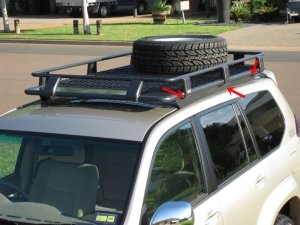 TOYOTA PRADO (120) 2003-2009  PORTBAGAJ MONTAJ SETİ
