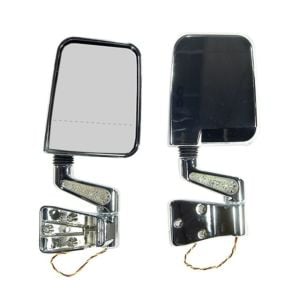 1987-2006 JEEP WRANGLER YJ - TJ YAN DİKİZ AYNA SETİ KROM LED SİNYALLİ, WRANGLER DİKİZ AYNA