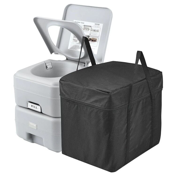 VEVOR TAŞINABİLİR KAMP TUVALETİ, 20 LİTRE ATIK TANKI VE 12 LİTRE TEMİZ SU TANKI