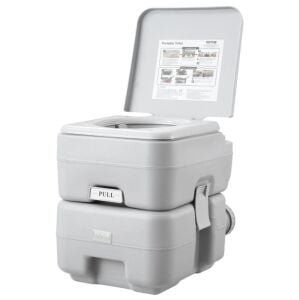 VEVOR TAŞINABİLİR KAMP TUVALETİ, 20 LİTRE ATIK TANKI VE 12 LİTRE TEMİZ SU TANKI