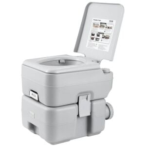 VEVOR TAŞINABİLİR KAMP TUVALETİ, 20 LİTRE ATIK TANKI VE 12 LİTRE TEMİZ SU TANKI