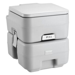 VEVOR TAŞINABİLİR KAMP TUVALETİ, 20 LİTRE ATIK TANKI VE 12 LİTRE TEMİZ SU TANKI